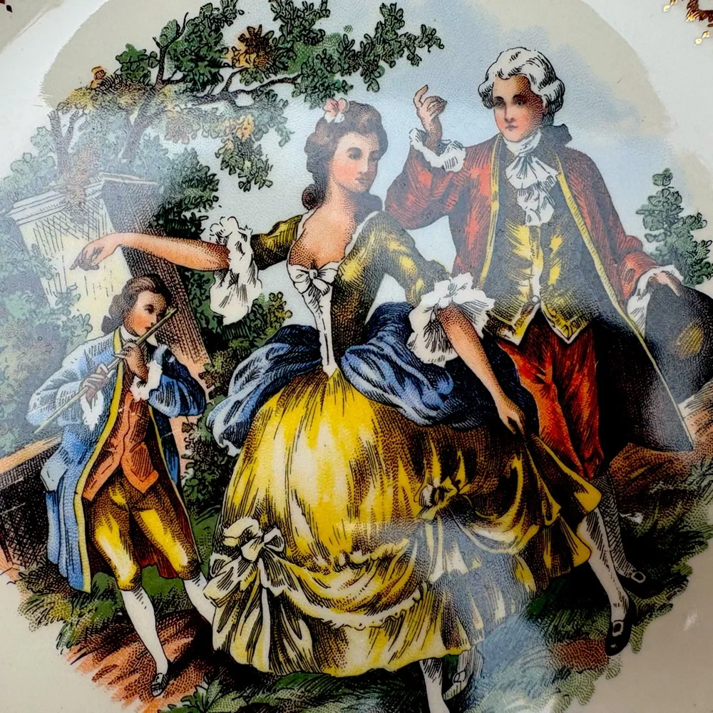 Vintage Imperial by Salem 23K Gold Designs Plate Victorian